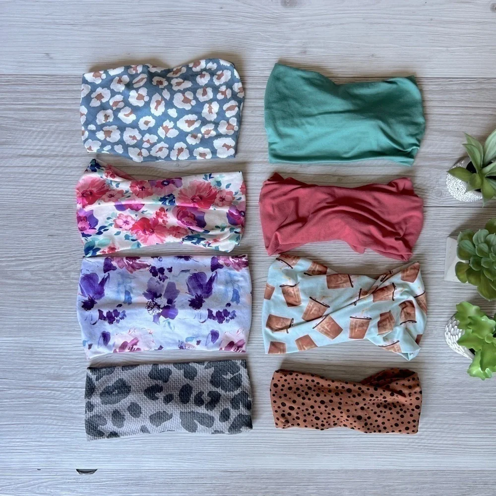 FALL headbands 8 prints and floral EUC